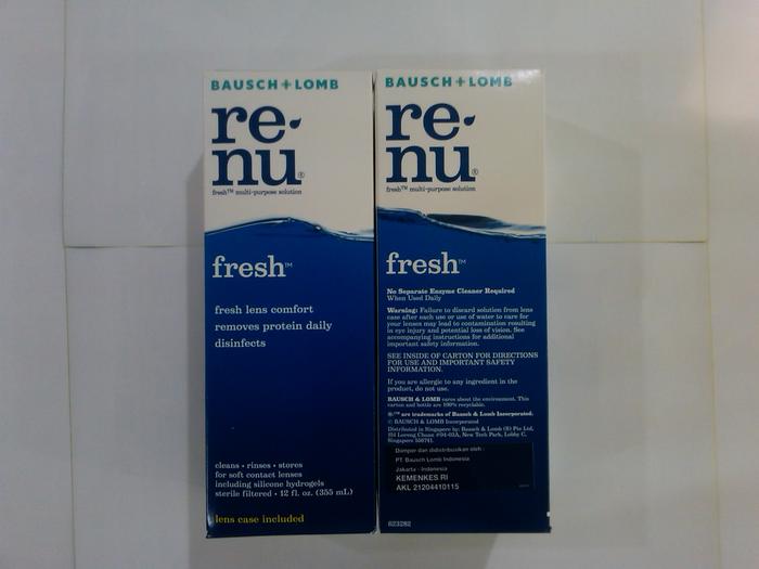 Gambar Renu Fresh Multi Purpose Solution by Bausch & Lomb dari TLS Optical Center Kota Administrasi Jakarta Utara Tokopedia