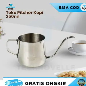 TEKO GAGANG KOPI LEHER ANGSA STEINLESS STEEL TAHAN PANAS DAN DINGIN