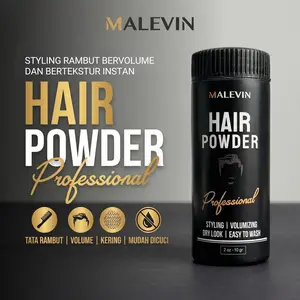 Malevin Professional Styling Rambut Hair Powder 10gr - Bubuk Penata Rambut Volumizing & Texturing untuk Semua Jenis Rambut