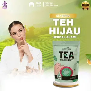 Teh Elverra Femi Secret Minuman Teh Herbal Penjaga Kenyamanan Tubuh dengan Kebaikan Green Tea