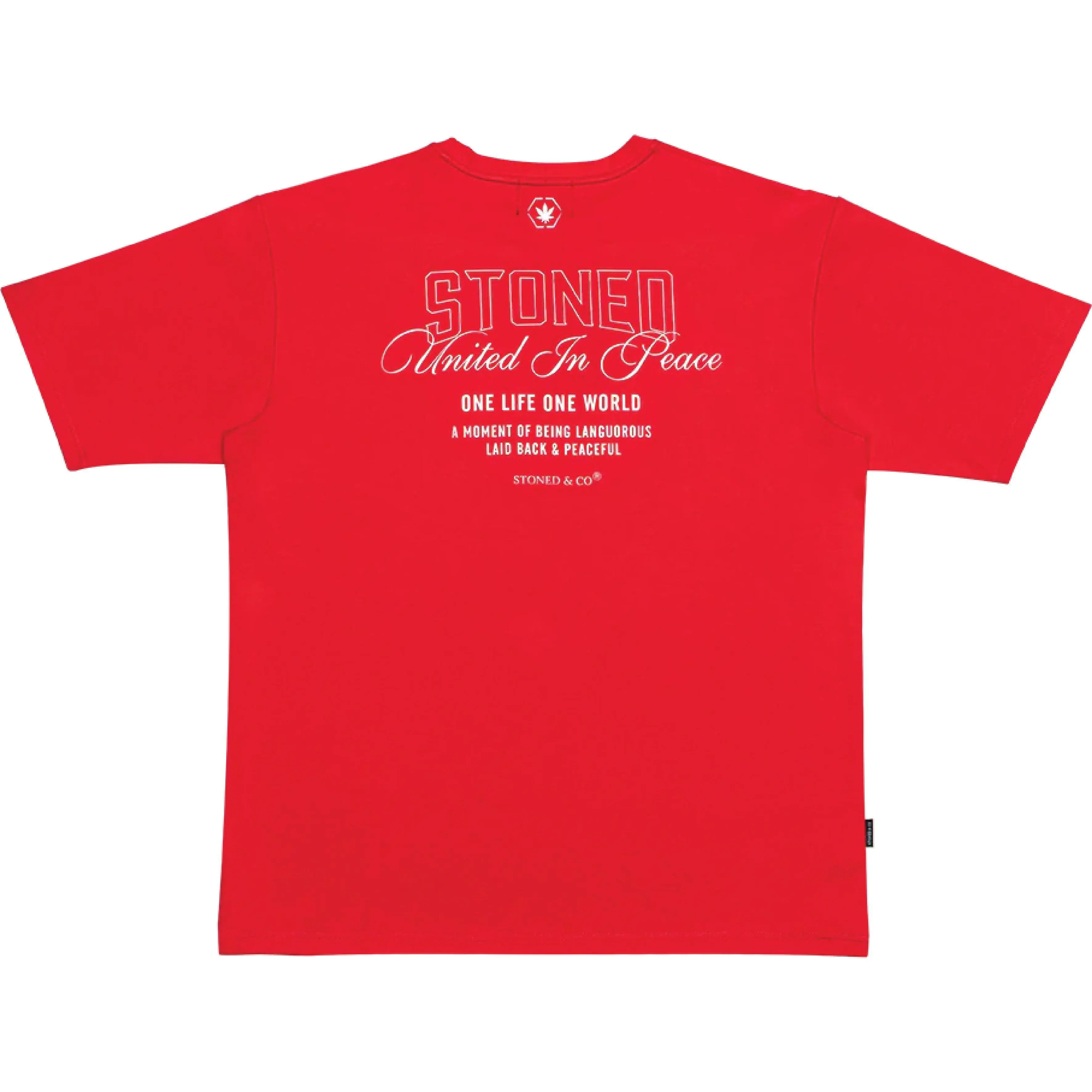 Stoned Universe | United In Peace Tee Red Black COD