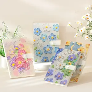 【Sam's market】Album Dompet Nabung Foto Polaroid Waterproof 120 Slot Buku Album Tempat Photocard Kpop Collect Book Binder Photocard Holder dengan Desain Bunga Menarik