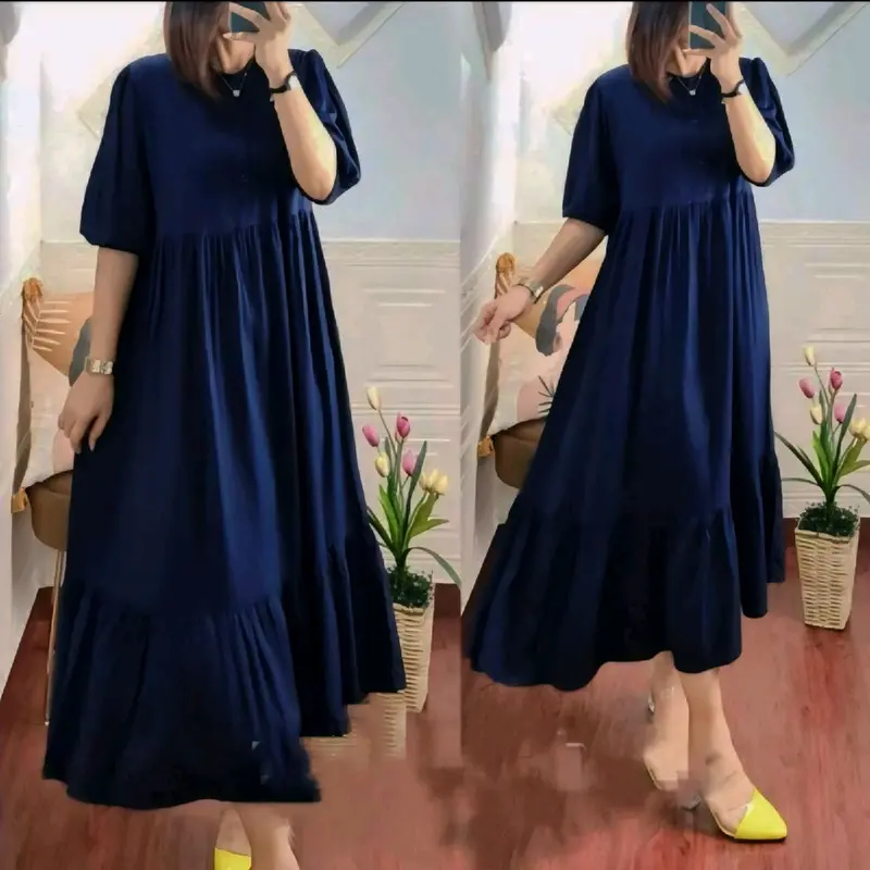 Vola - Dress Nagita Soft Rayon Premium Wanita Bumil Busui 6