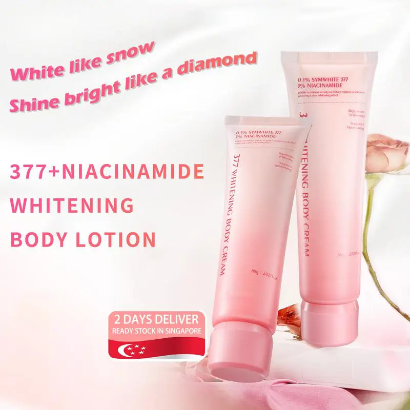 Whitening body lotion Moisturizer HERBMICAL 100g with 0.1% SYMWHITE 377 3% NIACINAMIDE Whitening and brightening Improve dull skin