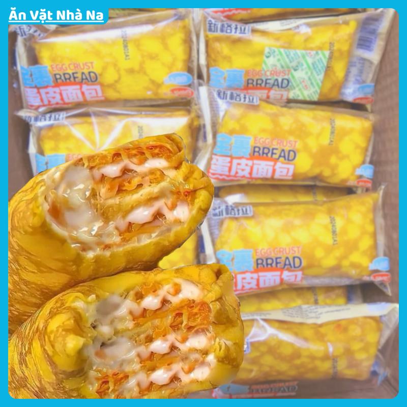 Thùng 2kg FreeShip Bánh Trứng Cuộn Chà Bông Phô Mai Hằng Du Mục Bánh Mì Cuộn Chà Bông 2 lựa chọn Loại 60g và 90g cái Thùng 2kg Thức Ăn Food Cake