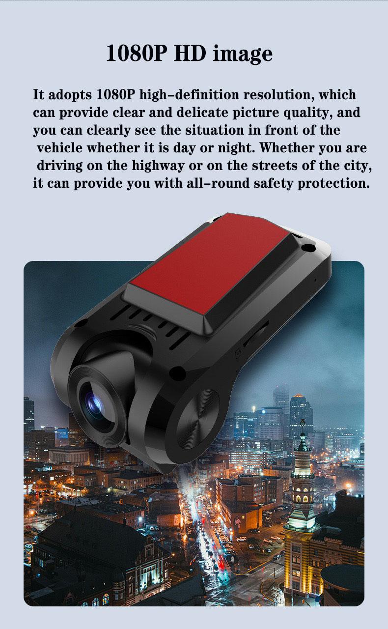 Product Introduction of 1080P Camera HD Video Recorder ADAS Dash Cam WiFi Car DVR For Android Car Radio Stereo Front And Rear Dual Loop Recording Night Vision 13