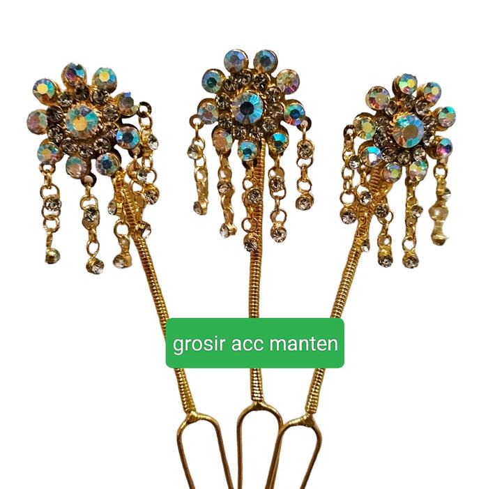 Gambar mentul diamond tiruan mentul mini murah dan cantik - gold dari grosir accmanten Kab. Bantul 3 Tokopedia
