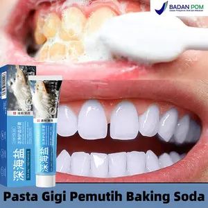 Pasta Gigi Pemutih dan Perontok Karang Gigi Baking Soda Toothpaste Pemutih Gigi Kuning PermanenMembersihkan Karang Gigi Paling Ampuh Odol Pemutih Gigi Nafas Segar Menghilangkan Bau Mulut Menghapuskan plak gigi dan noda asap