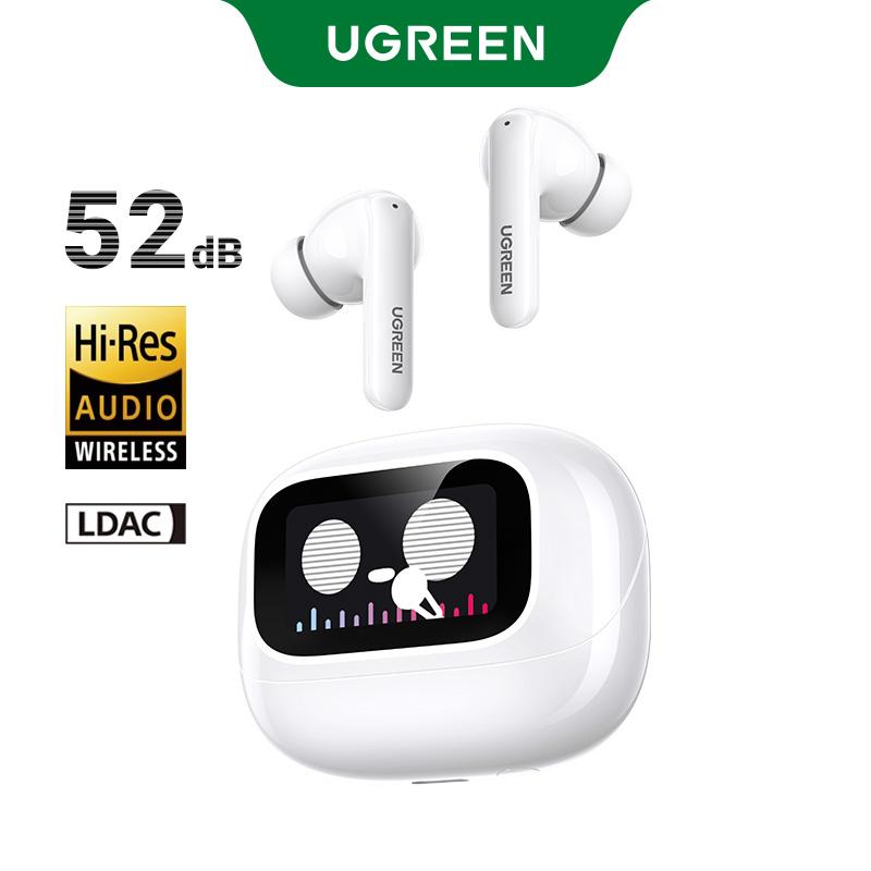 UGREEN Echobuds Magic Tai nghe Bluetooth, Bluetooth 5.4, Tai nghe Bluetooth không dây ANC Âm Thanh Độ Nét Cao, Màn hình cảm ứng LCD khử tiếng ồn, Chức năng được cá nhân hóa, Mẫu: 55137