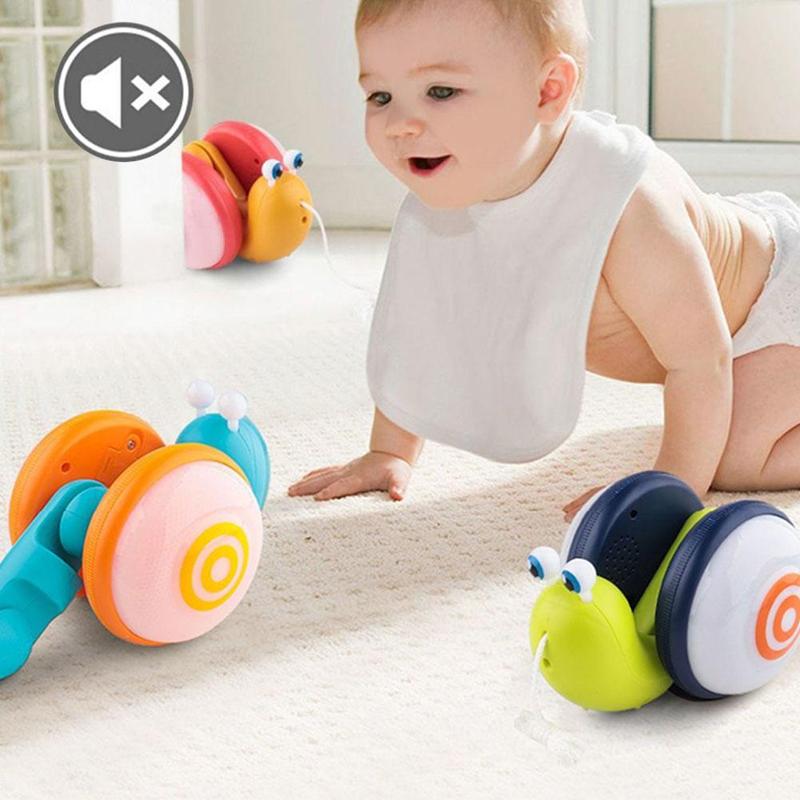 Đồ Chơi Ốc Sên Có Dây Kéo, Dây Kéo Ốc Sên, Có Thể Bò, Âm Nhạc, Xếp Hình 1