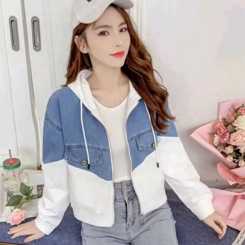 jaket wanita parasut kombinasi import premium#jaket wanita parasut kombi jeans import premium#jaket modis kombi# 3