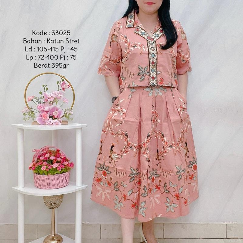 330 SETELAN ROK BATIK WANITA 1