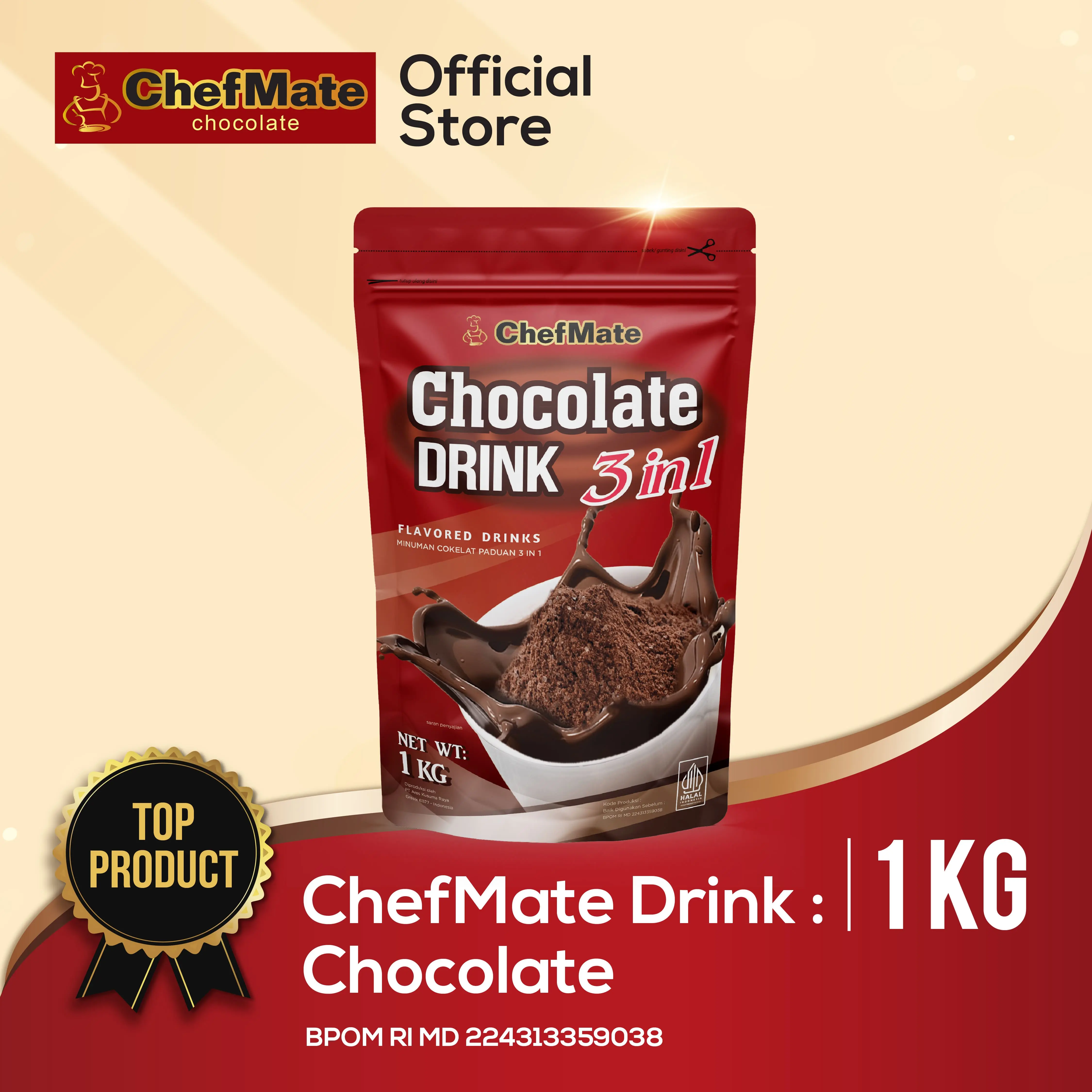 CHEFMATE DRINK CHOCOLATE 1 KG - READY STOCK
