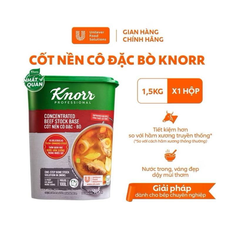  Súp nền thịt bò hộp 1,5kg knorr 