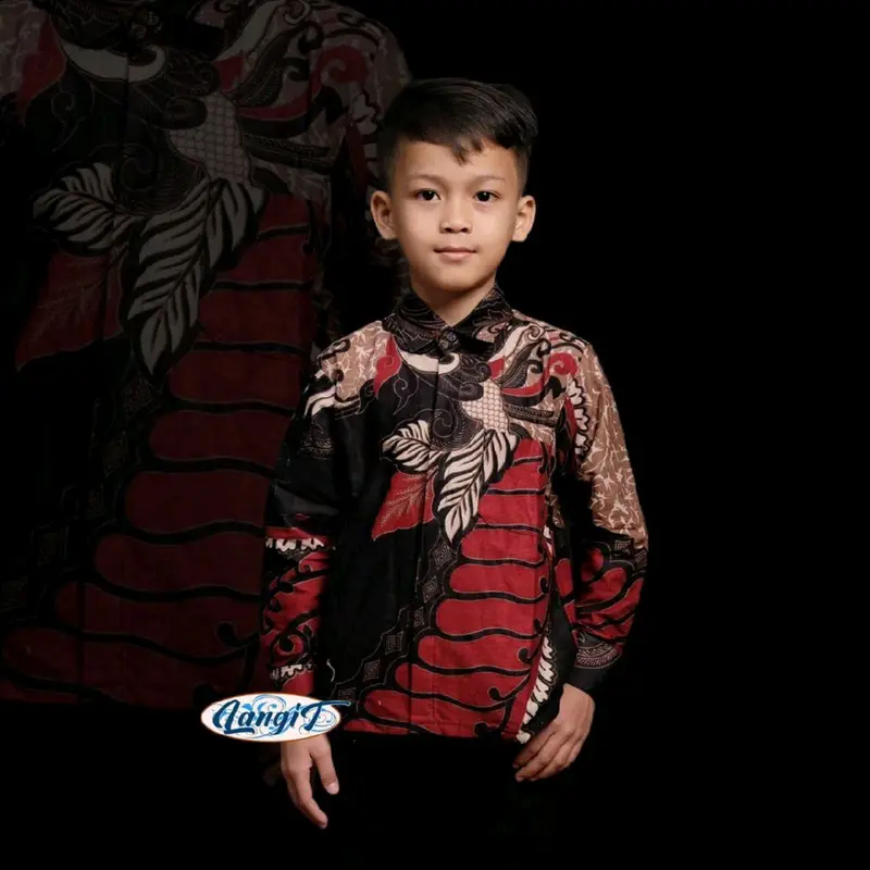 Kemeja Batik Anak Laki-laki Baju Batik Anak Usia 2-12 tahun Bahan Katun 4