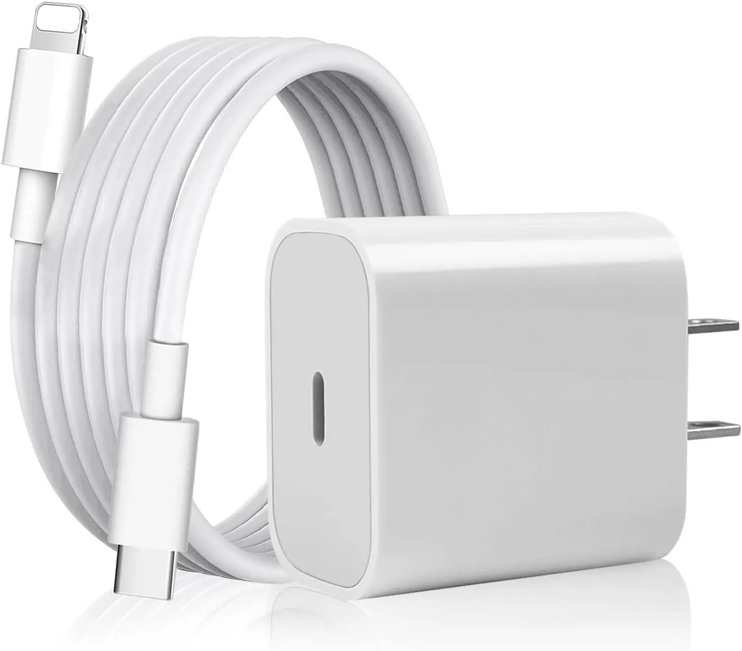 Cargador Carga Rápida para iPhone, 20W Cargador Tipo C , Compatible con iPhone 14/13/12/11/X/XS/XR/8/SE/iPad Pro/iPad Air/iPad Mini