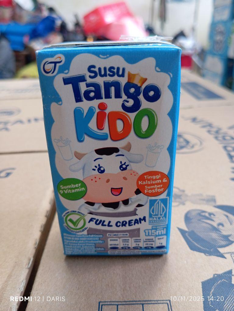 Tango Kido Susu UHT Full Cream 1 Dos Isi 36 Pcs 115ml Sumber 9 Vitamin Tinggi Kalsium & Sumberzink Tango Kido Susu UHT Full Cream 1 Dos Isi 36 Pcs 115ml Sumber 9 Vitamin Tinggi Kalsium & Sumberzink