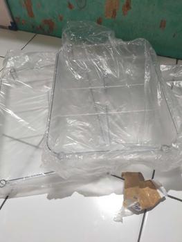 Product Review of 【SPESIAL Live COD 24 Shipping】AONEZ Rak Troli Susun Stainless steel RakKosmetik Serbaguna Rak kamar mandi Rak Salon Trolley Dengan Keranjang jaring akrilik transpara rak meja aesthetic from R**n 3