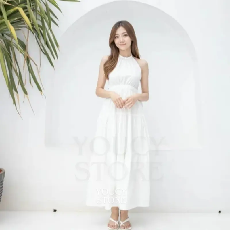 FESYA Dress Backless/Halter Dress Korean Srttle/Dress Pantai party sexy 2