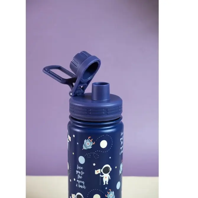 DUO Botol Minum Stainless Mulfifungsi Print Emboss 1