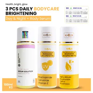 Lotion 10% Alpha Arbutin BPOM Isi 3 Siang + Malam + Body Peeling Serum Gel 100ml