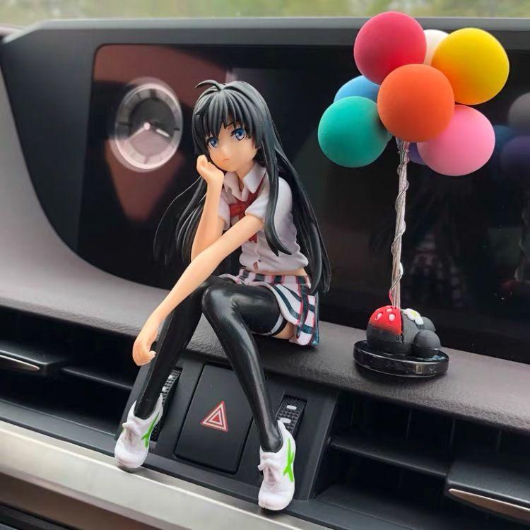 Action Figure One Piece Pajangan Dashboard Mobil Motif Luffy & Snow Yukino Toy Premium ABS Tokoh Aksi Keren PVC Berkualitas Karakter Anime Hits Finishing Sempurna Anti Kusam Include Double Tape 3M