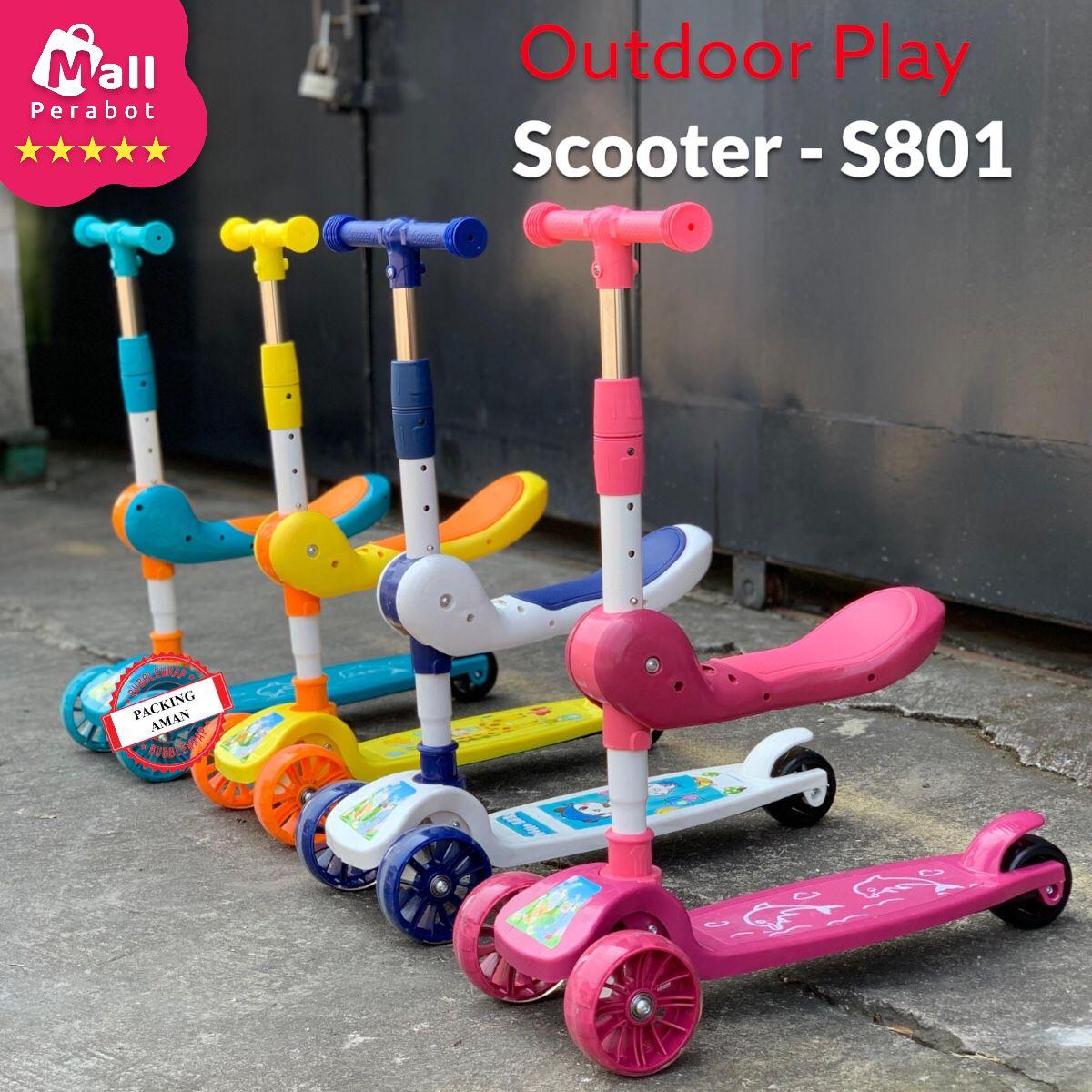 Mall Perabot SNI | Scooter Sepeda Duduk | Mainan Anak Skuter Otoped 3 Roda 2in1 | Ada Musik Lagu | Lampu Roda Nyala Plastik Toys