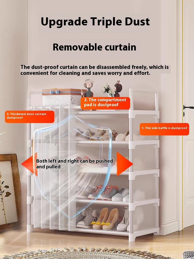 Product Introduction of Giá Để Giày, Thiết Kế Đơn Giản, Để Đựng Giày, Thích Hợp Cho Lối Vào, Chống Bụi, Thích Hợp Cho Phòng Cho Thuê Và Ký Túc Xá, Có Thể Được Sử Dụng Làm Hộp Đựng Giày Hoặc Hộp Đựng Đồ, Tủ Giày Trong Suốt, Dụng Cụ Hữu Ích Cho Ký Túc Xá 1