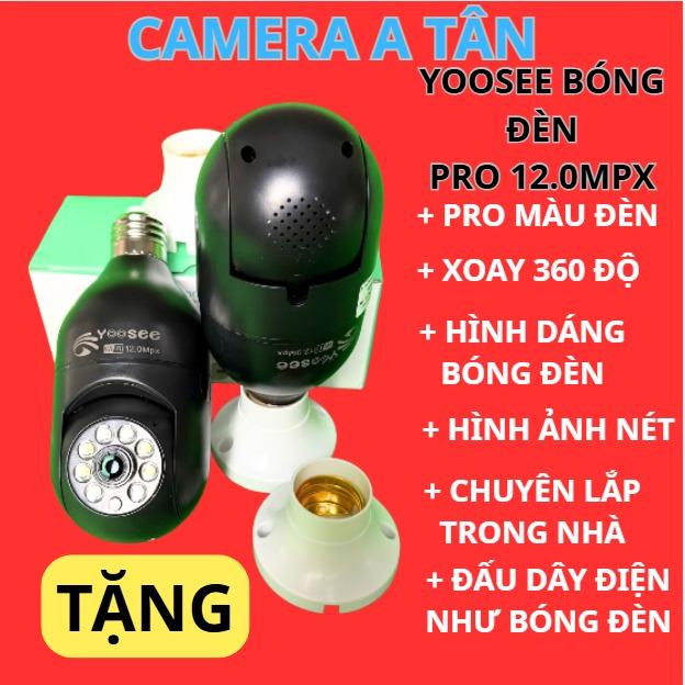 Camera Bóng Đèn Phát Hiện Chuyển Động,Ban Đêm Có Màu,Xoay 355 Độ,Camera Yoosee,Camera Wifi