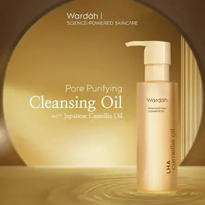 Wardah Cleansing Oil LHA Camellia Oil Pore Purifying 140 ml Cleansing Oil Waterproof
