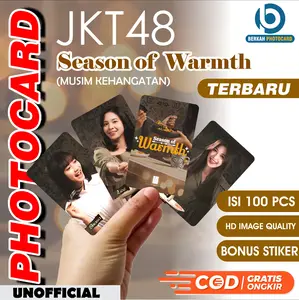 PHOTOCARD TERBARU 2024 JKT-48 SEASON OF WARMTH (MUSIM HANGAT) 100 pcs 1 SISI Kertas Plastik