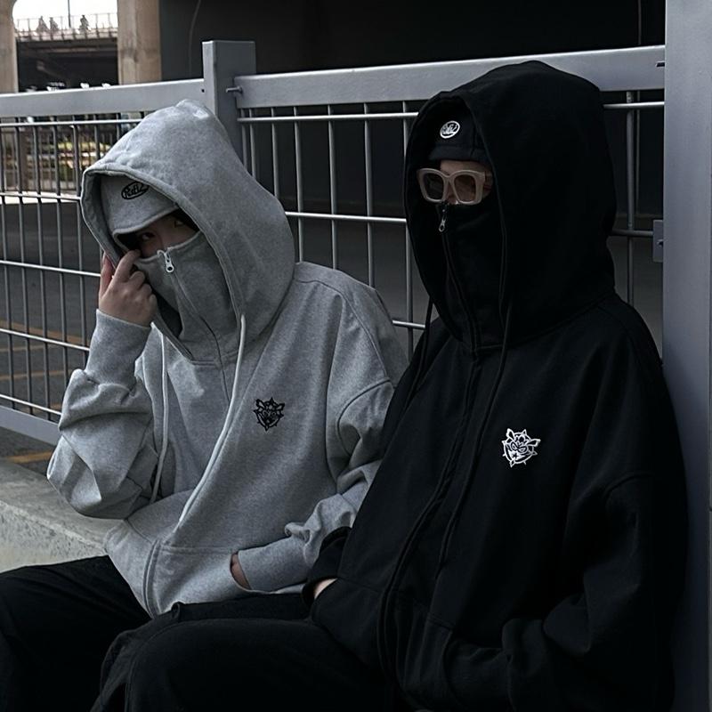 [ NEW ARRIVAL ] Áo Khoác Zip HOODIE BLACLAVA Ninja chống nắng Thêu Logo Fa Nỉ Cua 380gms Dáng Boxy Nam Nữ Unisex 3