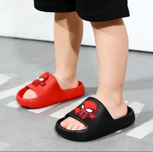 Anak laki-laki anti-slip Spider-Man stereo kartun anak sandal sandal dalam ruangan dan luar sandal yang dapat dipakai di luar