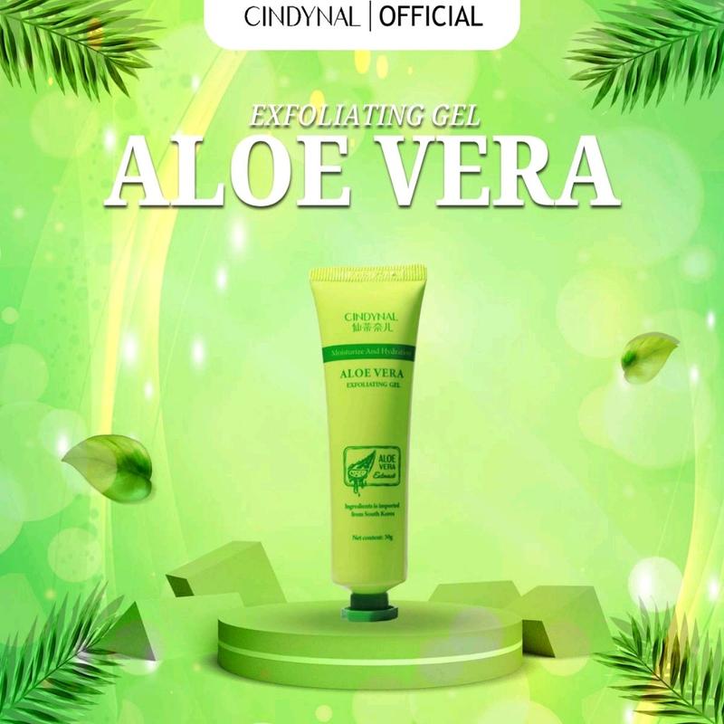 Paket Hemat 3 Pcs ALOEVERA EXFOLIATING GEL WHITENING Moisturize Perontok daki  Kosmetik Licorice exfoliating  gel 3