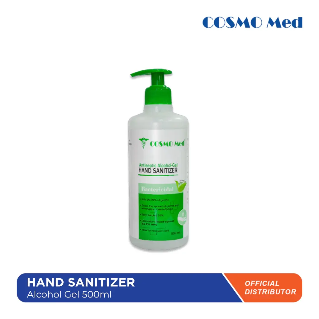 COSMO MED Hand Sanitizer Gel 500ml Sabun Cuci Tangan Antiseptik