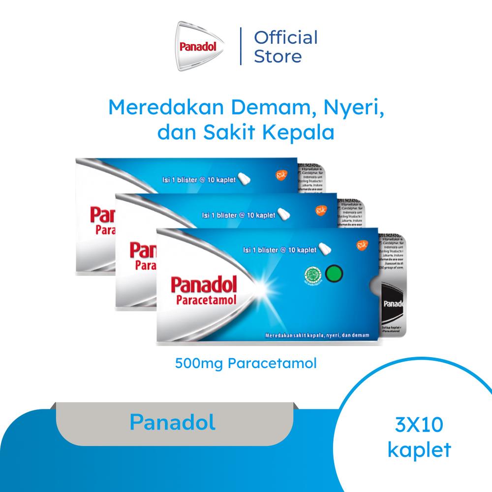 Panadol Biru Paracetamol 10s - TRIPLEPACK