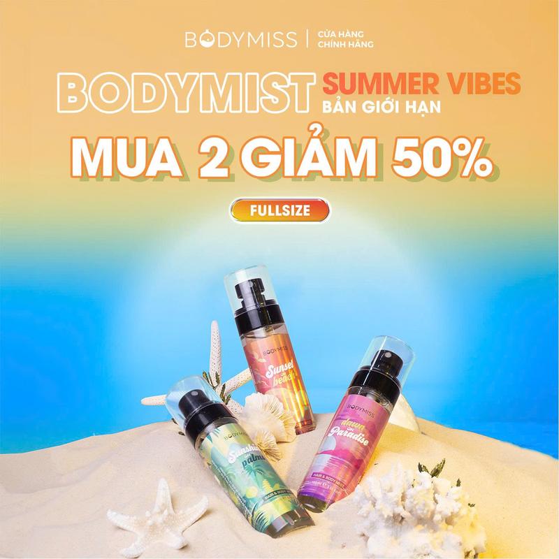[MUA 2 GIẢM 50%] Body Mist Nam Nữ Chính Hãng Lưu Hương Thơm Lâu BODYMISS, Body Mist Unisex Cho Nam Học Sinh Sinh Viên Hương Nước Hoa Dark Night Perfume Cosmetic Fragrance Hair Mist (i)