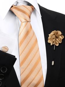 Conjunto de corbata y camisa de rayas para hombre, casual, uso diario y look profesional, regalo perfecto para amigos, accesorio para todas las estaciones