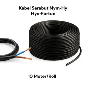 Hyo-Fortun Kabel Serabut Nym-Hy 10 Meter/Roll untuk Kebutuhan Listrik Anda