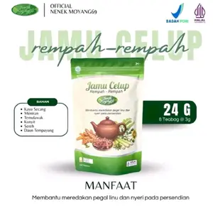 Nenek Moyang69 Jamu Celup Rempah-rempah 24 G Halal Membantu Meredakan Pegal Linu dan Nyeri pada Persendian