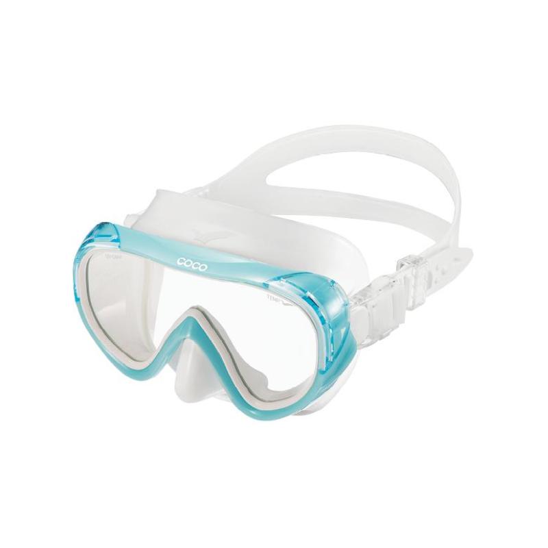 Diving Mask Gull Coco White Silicone Asagi Blue