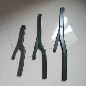 SETANG STANG ENGSEL POMPA BAHAN PLAT BESI PANJANG Mini22CM 30CM 35CM warna crom hitam