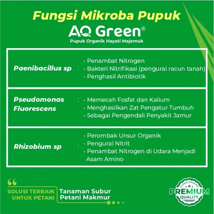 Aq Green Gold 1000 grm Pupuk Untuk Karet Sawit Pelebat Buah Penyubur Tanah Peningkat Hasil Panen 6