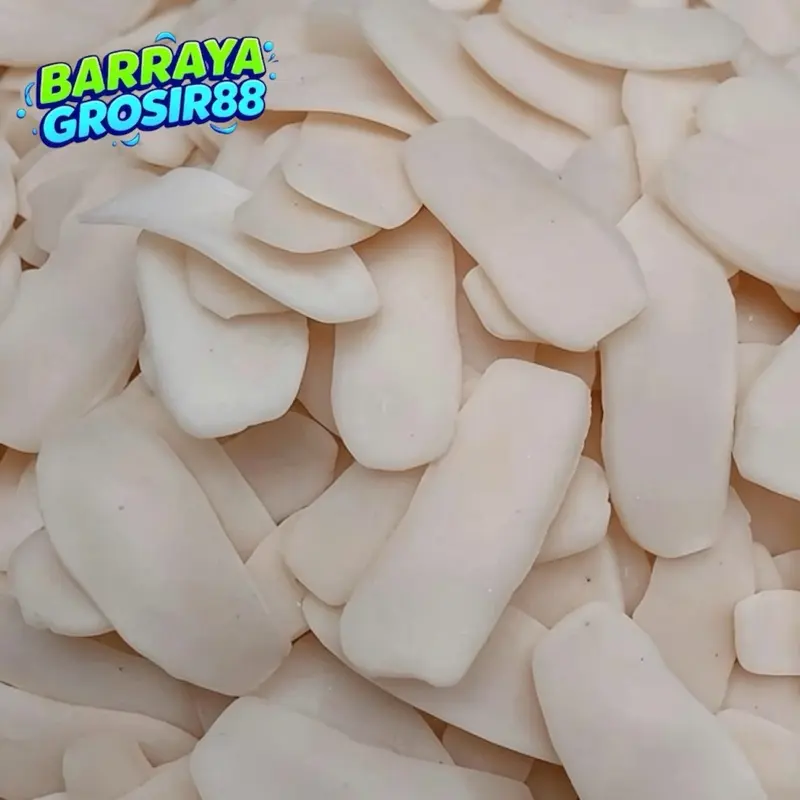 Kerupuk Ikan Tenggiri Mentah 1kg Makanan Snack Food Kering Cemilan berani maxi Kripset Keripik