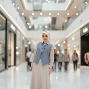 Minzi Vest Rompi Daily Outer Wanita Muslim Remaja Dewasa Simple Minimalis Mewah Elegan - Danika Luxury