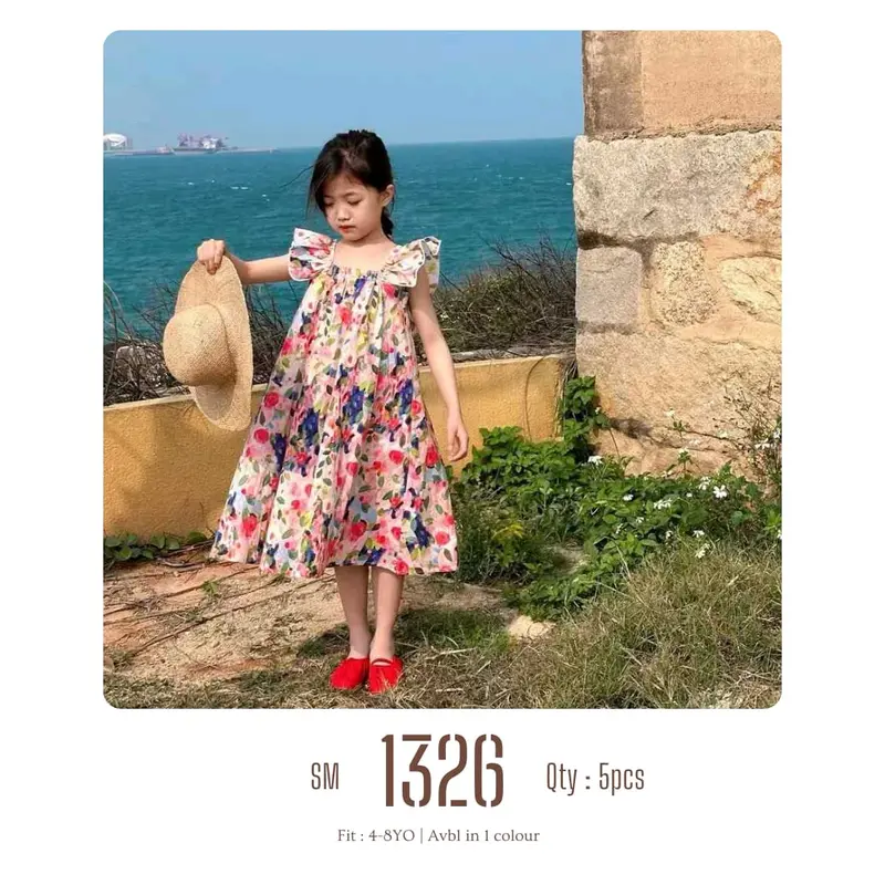 Semi Dress import Anak Perempuan umur 2-8 Tahun 2