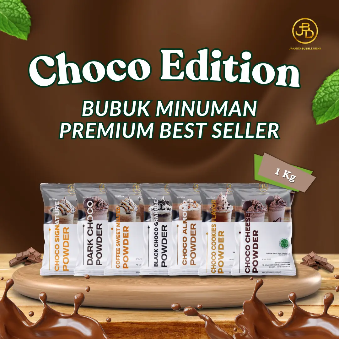 [VARIAN CHOCO] Bubuk Minuman Premium CHOCOLATE Edition / Cokelat / Coklat Instant Powder HALAL | JBD | 1KG