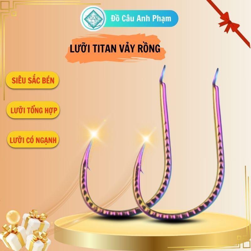  Lưỡi Câu Cá Chép TITAN GÂN VẢY RỒNG 7 Màu   Lưỡi Tổng Hợp Câu Trắm Trắng Chép  Có Ngạnh Chuyên Săn Hàng LCC9 Fishing Đi Câu Bắt Cá Nam 