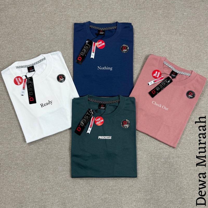 Paket 4PCS 100RIBU Kaos Distro BAHAN SEMI KATUN MOTIF SIMPEL Ready SIZE M-L-XL-XXL-XXXL MIX BRAND 3