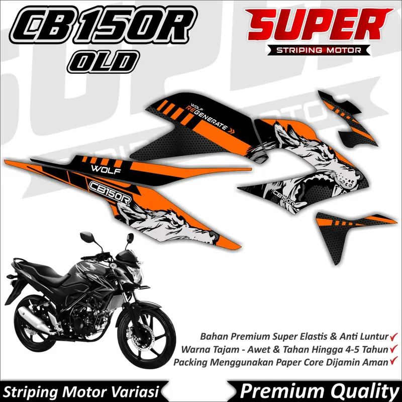 Stiker CB150R OLD Anti Luntur keren Striping CB150R Old Striping Honda CB150R Old SRG Motorcycle 1